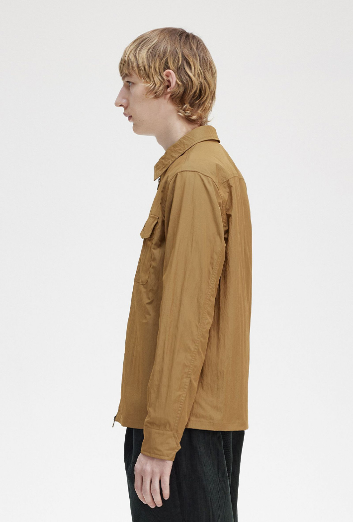 Fred Perry Men's Lightweight Zip-Through Overshirt