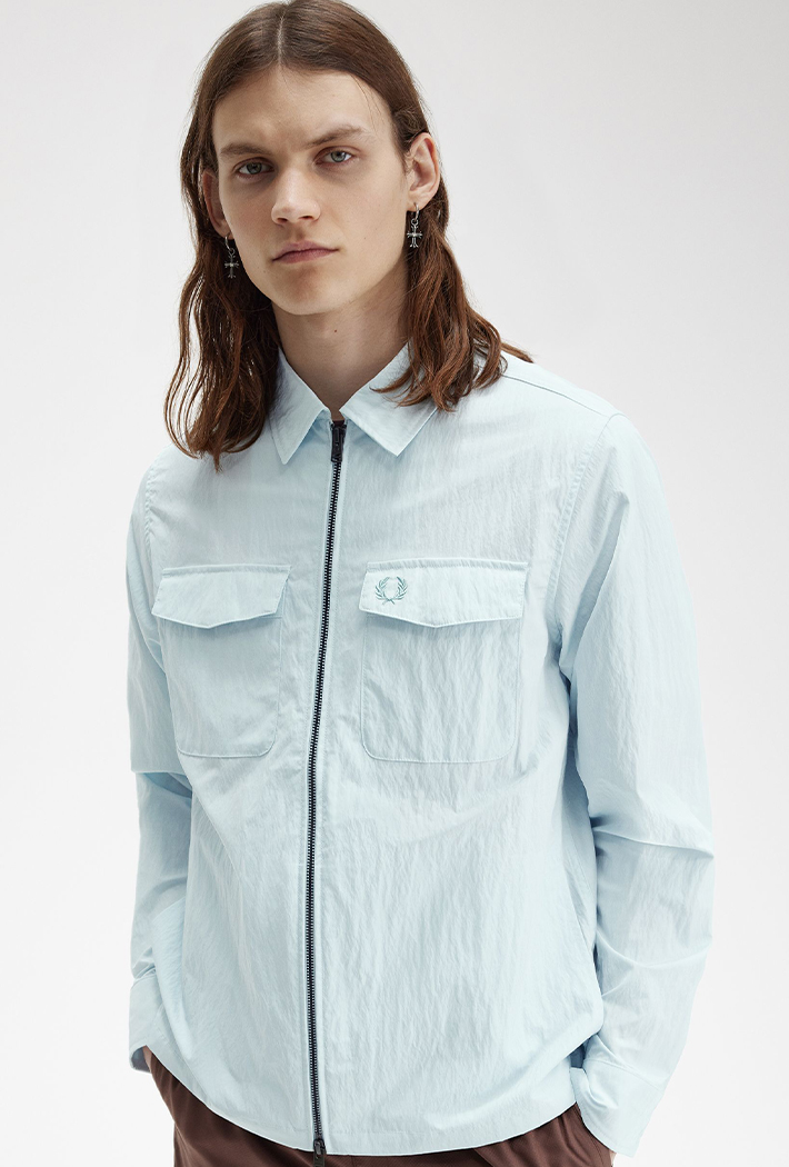 Fred Perry Men's Zip-Through Overshirt