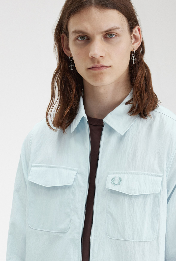 Fred Perry Men's Zip-Through Overshirt