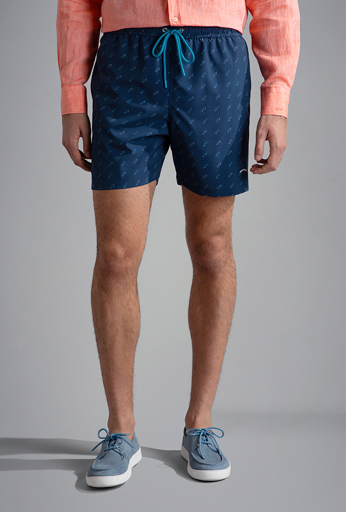 Paul & Shark Men's Swim Shorts with Shark Print