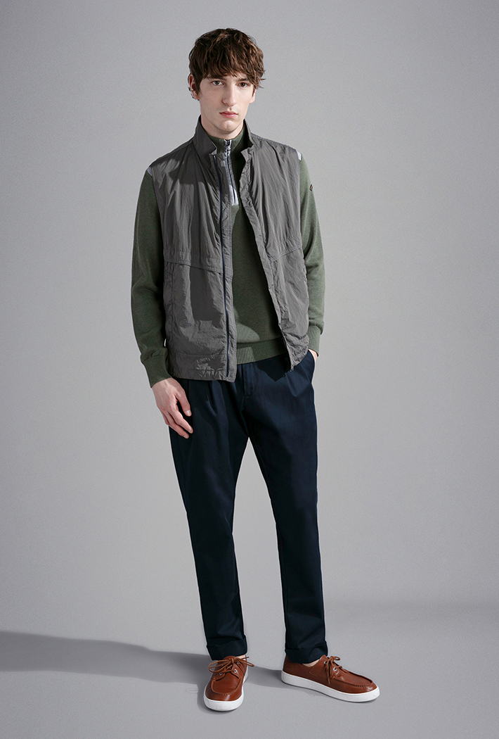 Paul & Shark Men's Garment Dyed Nylon Gilet