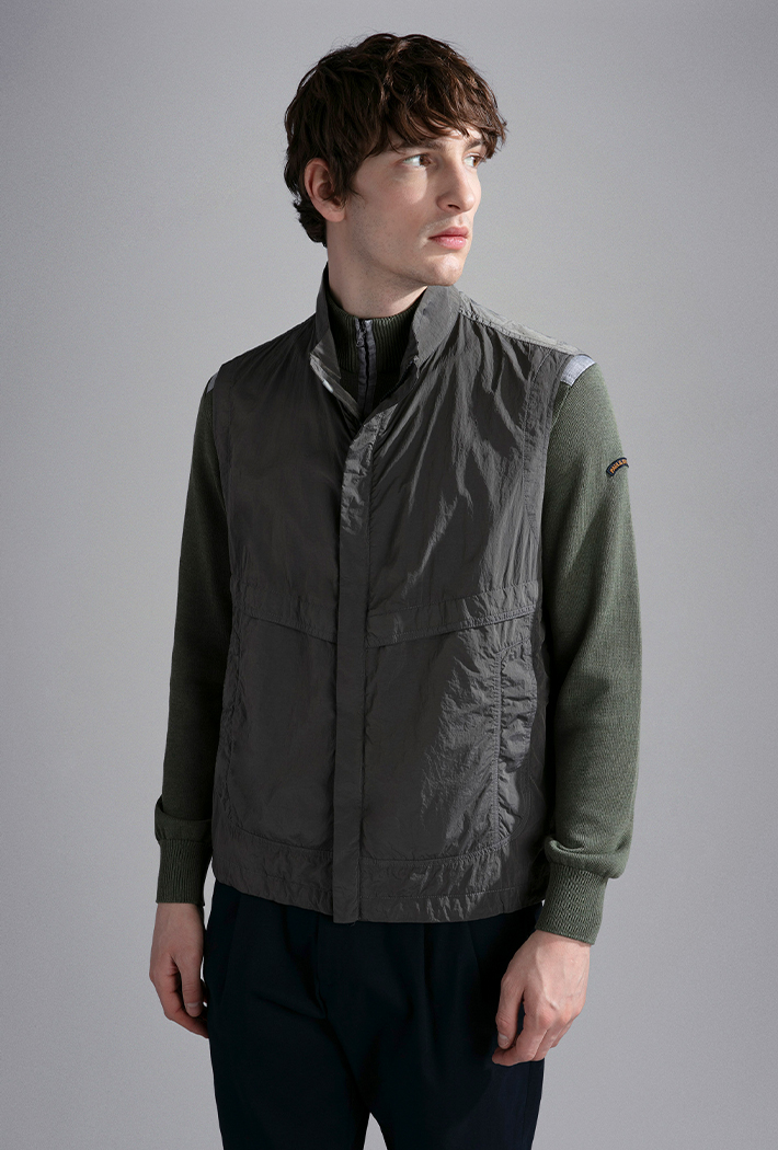 Paul & Shark Men's Garment Dyed Nylon Gilet