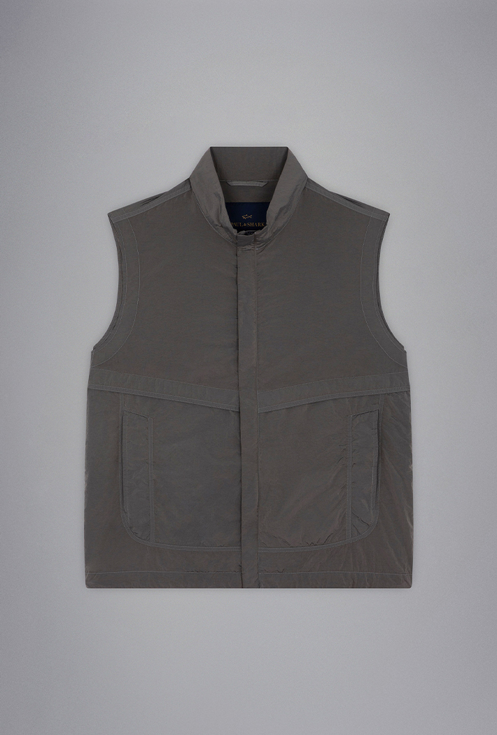 Paul & Shark Men's Garment Dyed Nylon Gilet