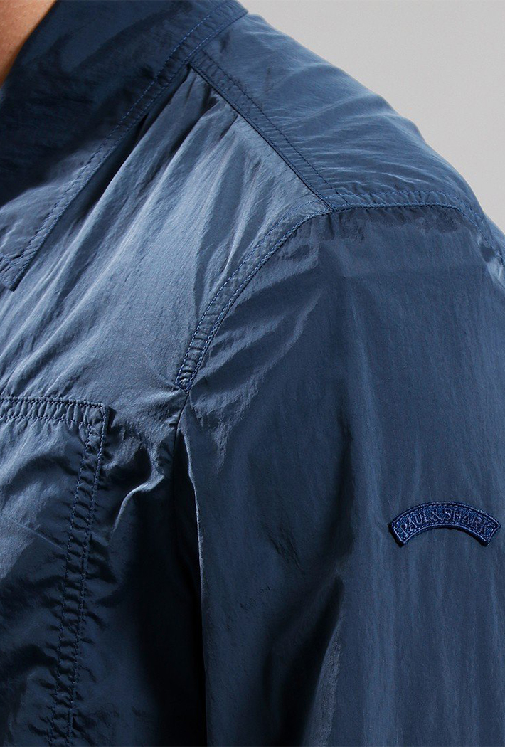 Paul & Shark Men's Garment Dyed Nylon Overshirt