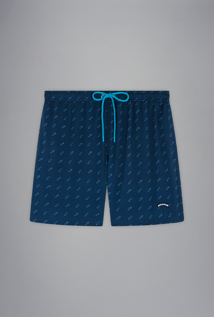 Paul & Shark Men's Swim Shorts with Shark Print