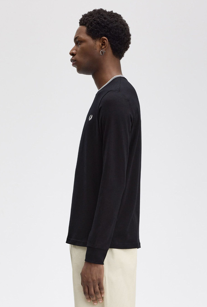 Fred Perry Men's Long Sleeve Twin Tipped T-Shirt