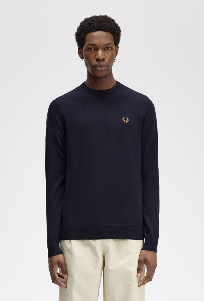 Fred Perry Men's Classic Crew Neck Jumper