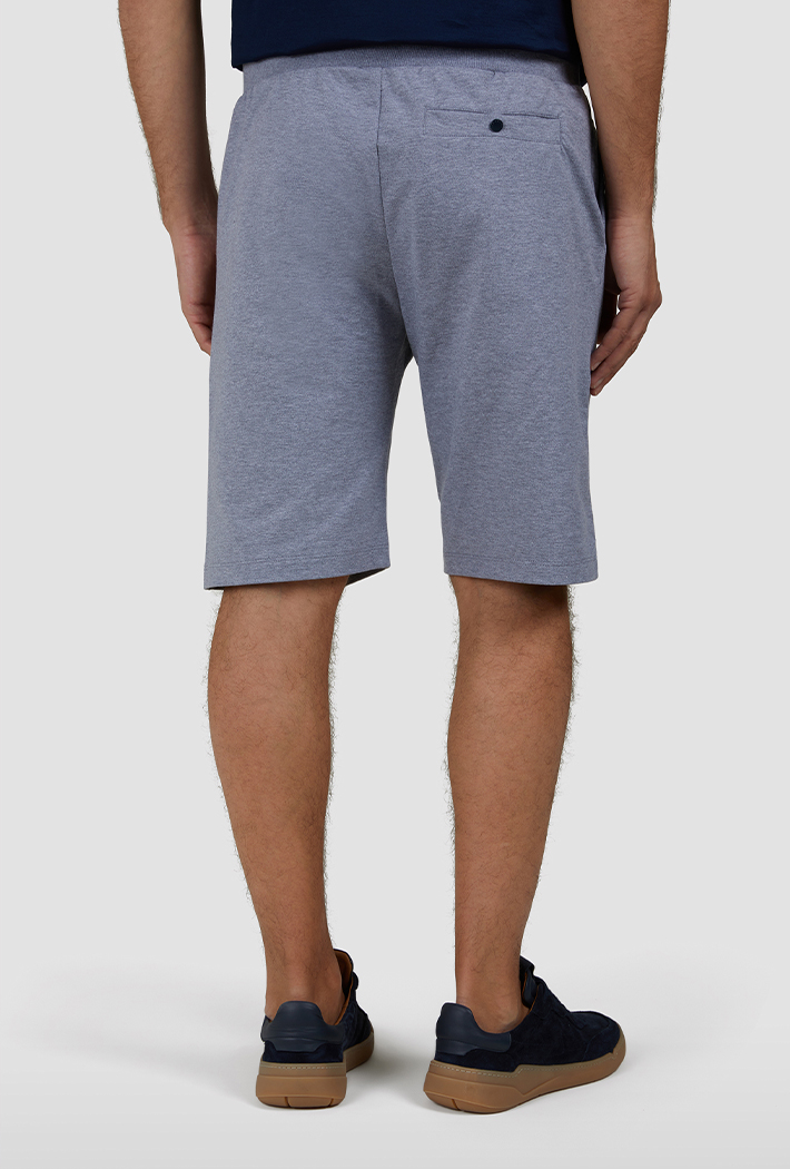 Paul & Shark Men's Shark badge Stretch Fleece Cotton Bermuda Shorts