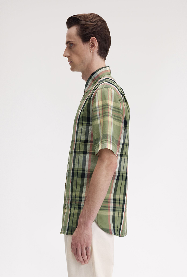 Fred Perry Madras Check Short Sleeve Shirt