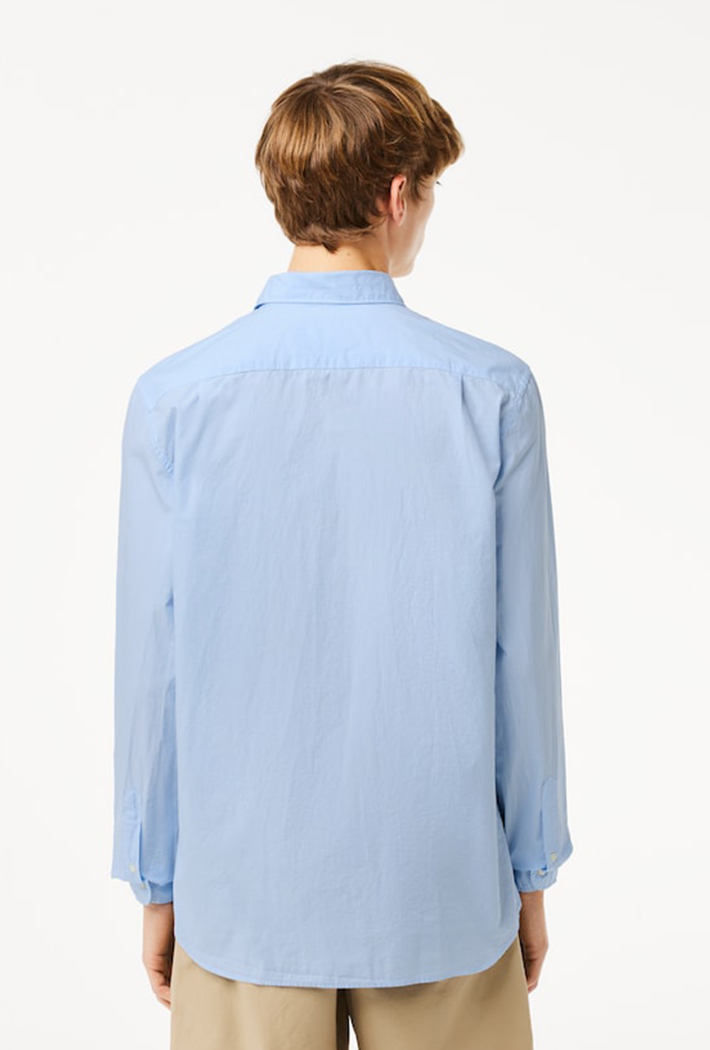 Lacoste Men's Regular Fit Gingham Poplin Shirt