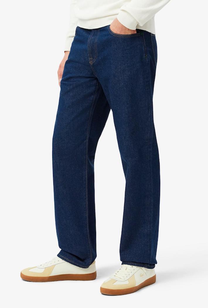 Lacoste 5 Pocket Straight Cut Indigo Jeans