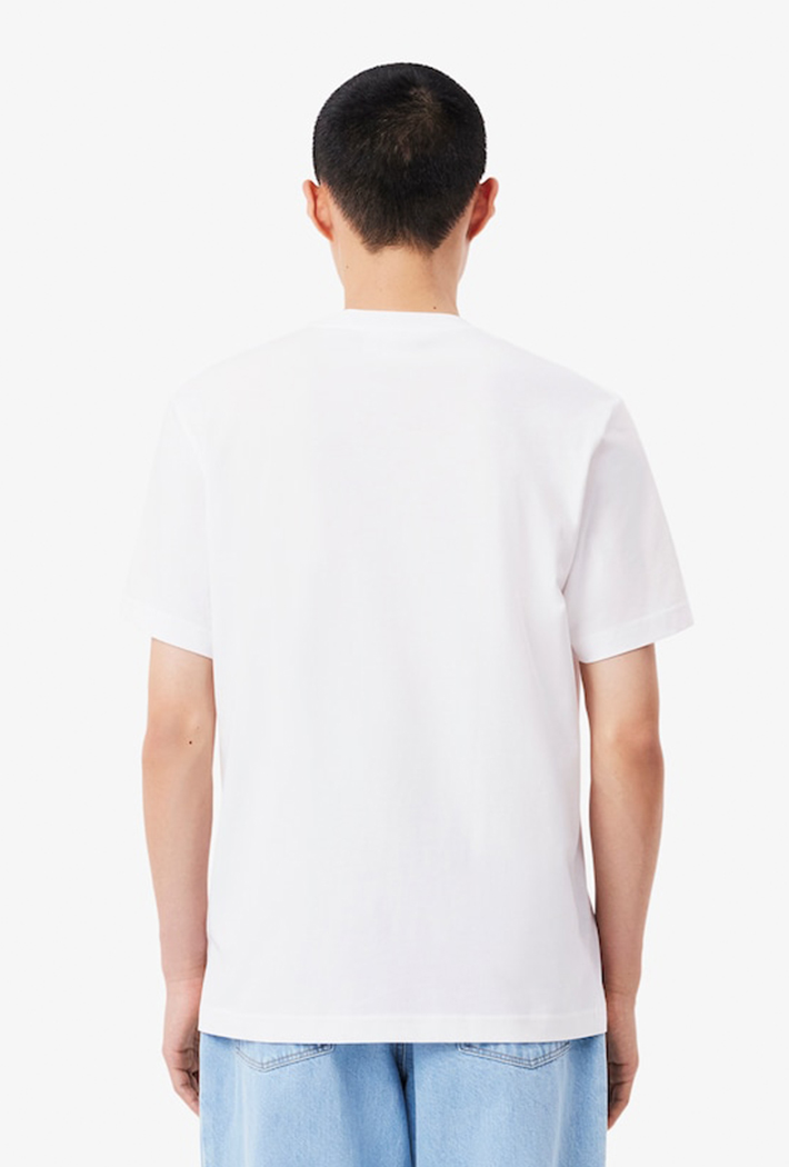 Lacoste Cotton T-shirt with Breast Pocket