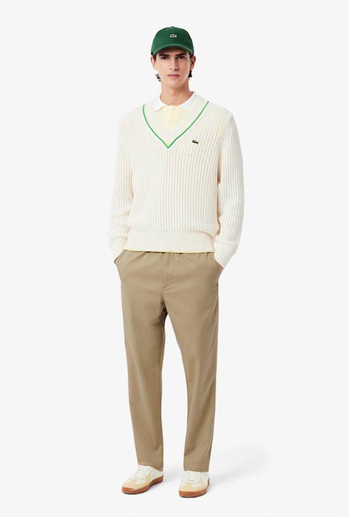 Lacoste Regular Fit Cotton Gabardine Chino Pants