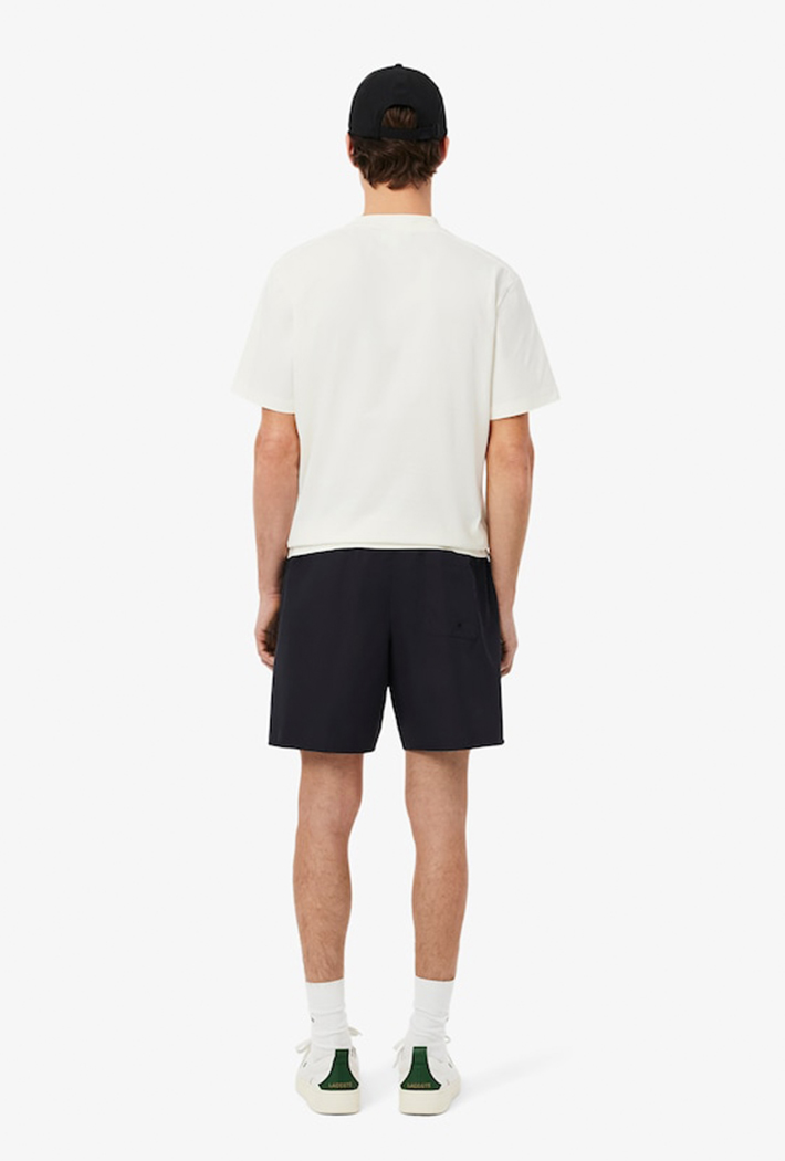 Lacoste Mid Length Monochrome Swim Trunks