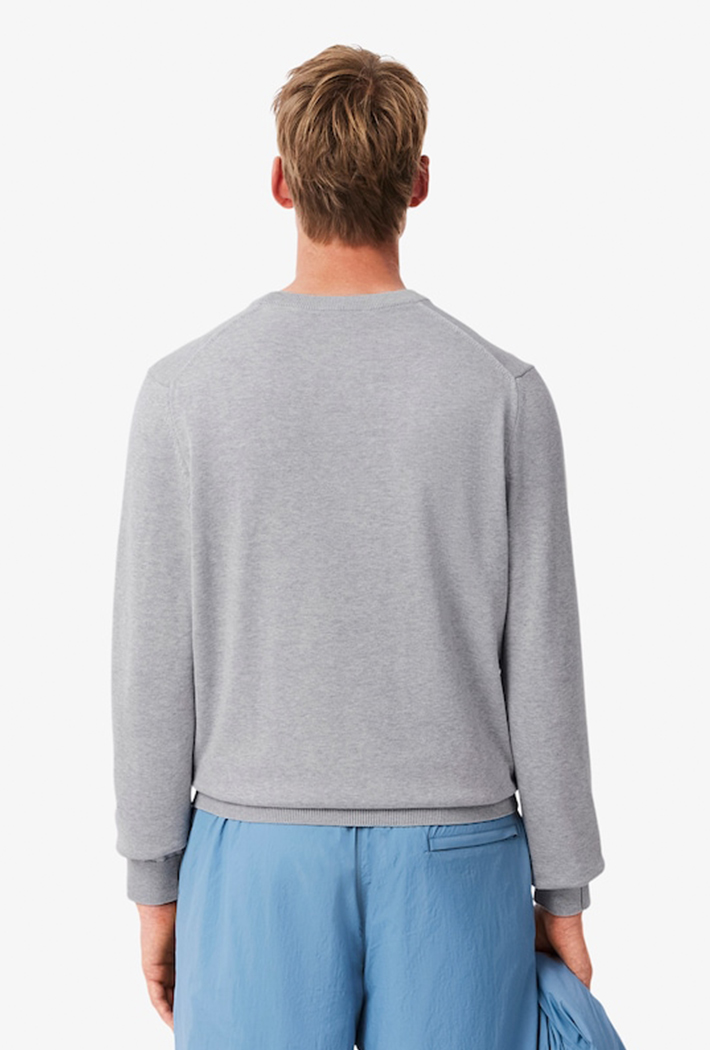 Lacoste Monochrome Crew Neck Cotton Sweater