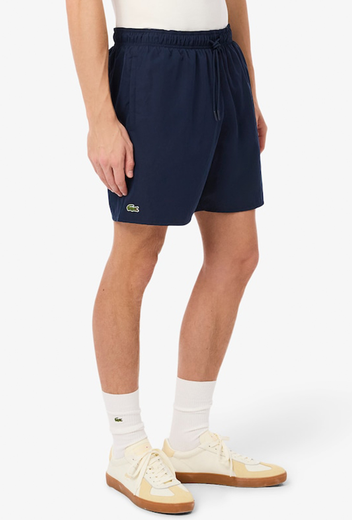 Lacoste Mid Length Monochrome Swim Trunks