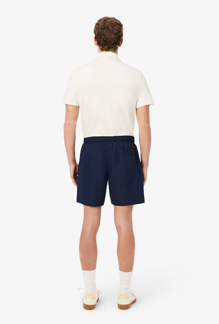 Lacoste Mid Length Monochrome Swim Trunks