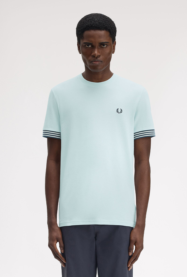 Fred Perry Striped Cuff T-Shirt