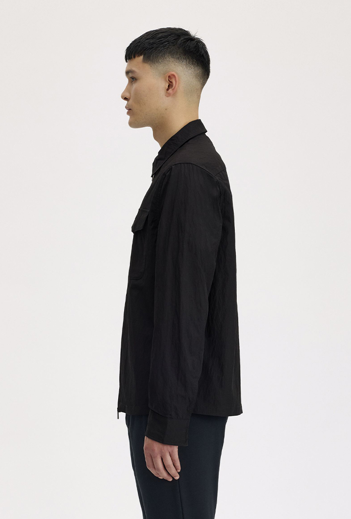 Fred Perry Textured Zip-Through Overshirt