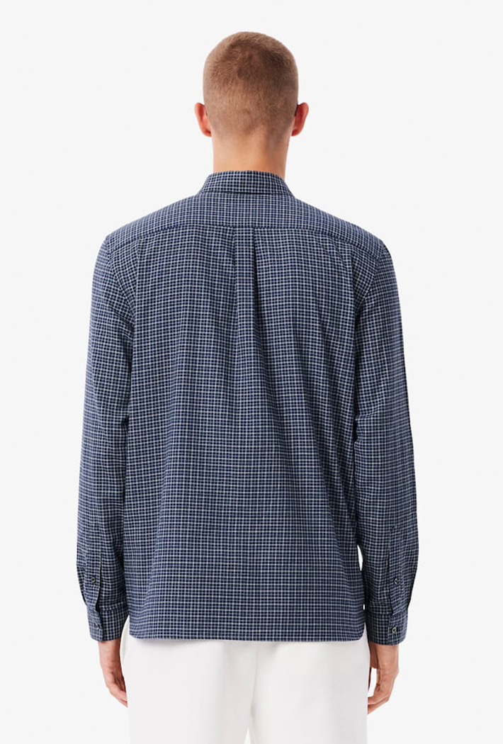 Lacoste Regular Fit Plaid Flannel Shirt