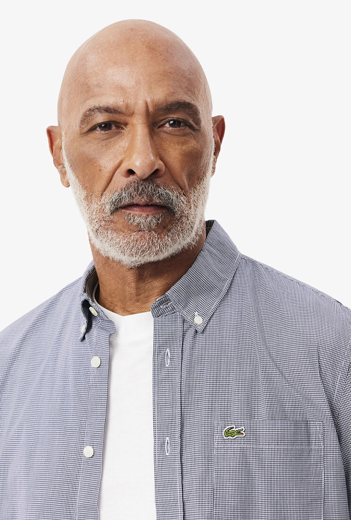 Lacoste Regular Fit Gingham Poplin Shirt