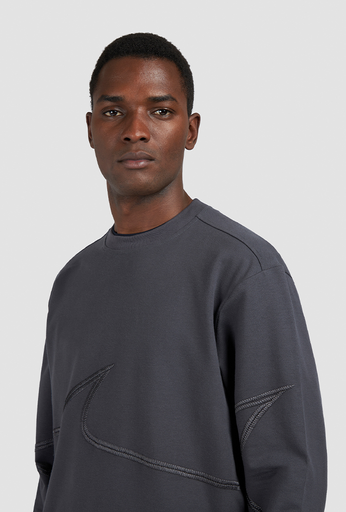 Paul & Shark Embroidered X-Soft Fleece Cotton Sweatshirt
