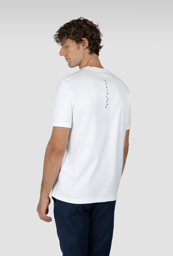 Paul & Shark Printed Aqua Touch Cotton T-Shirt