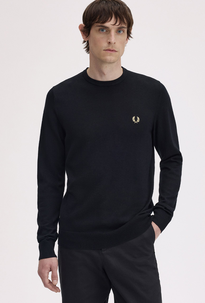 Fred Perry Men's Classic Crew Neck Jumper
