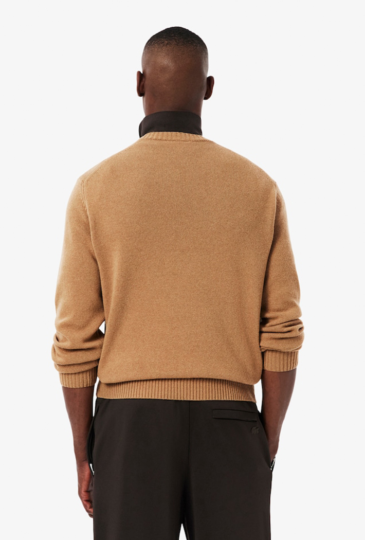 Lacoste Carded Wool Crew Neck Sweater