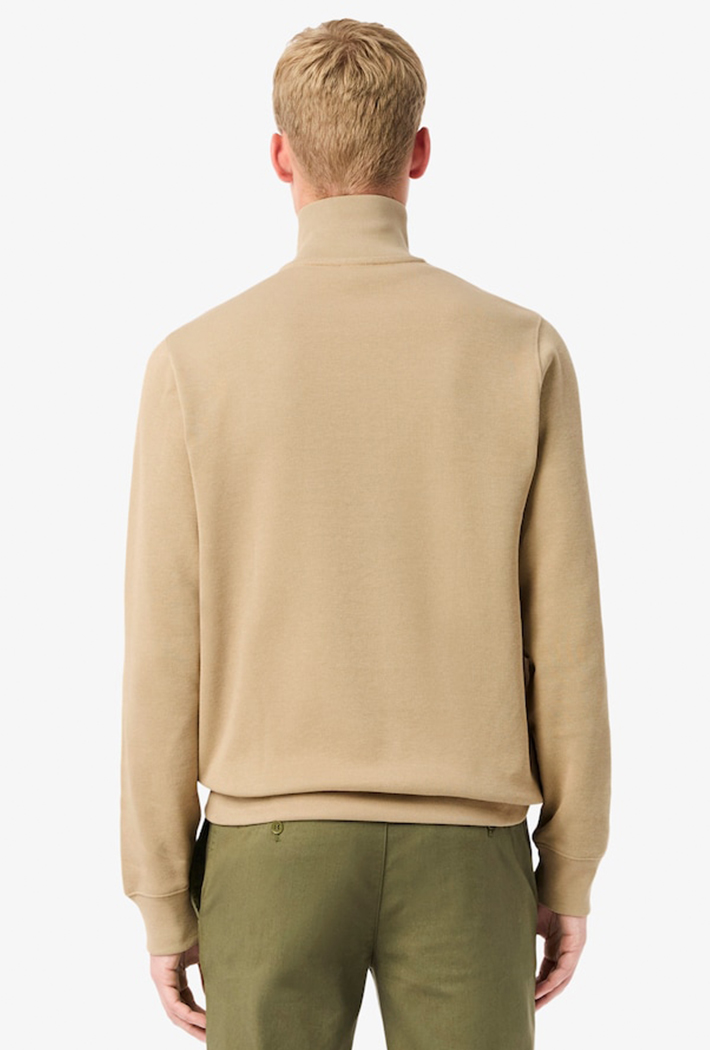 Lacoste Men's Zip-Up High Neck Interlock Sweatshirt