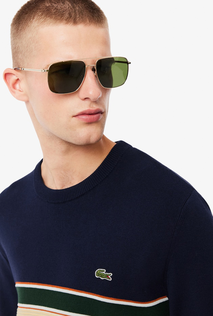 Lacoste French Made Striped Sweater