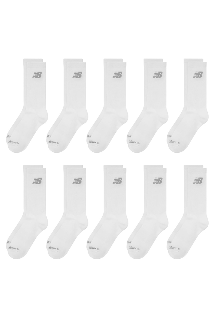 New Balance 10-Pack Cushioned Crew Socks