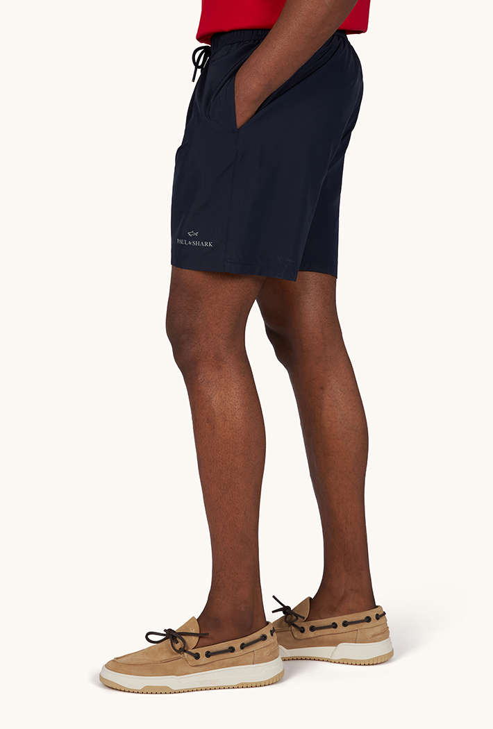 Paul & Shark Portofino Swimwear with Reflective Logo Print