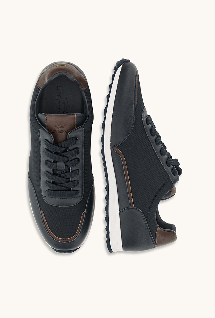 Paul & Shark Sneakers in Leather and Nylon