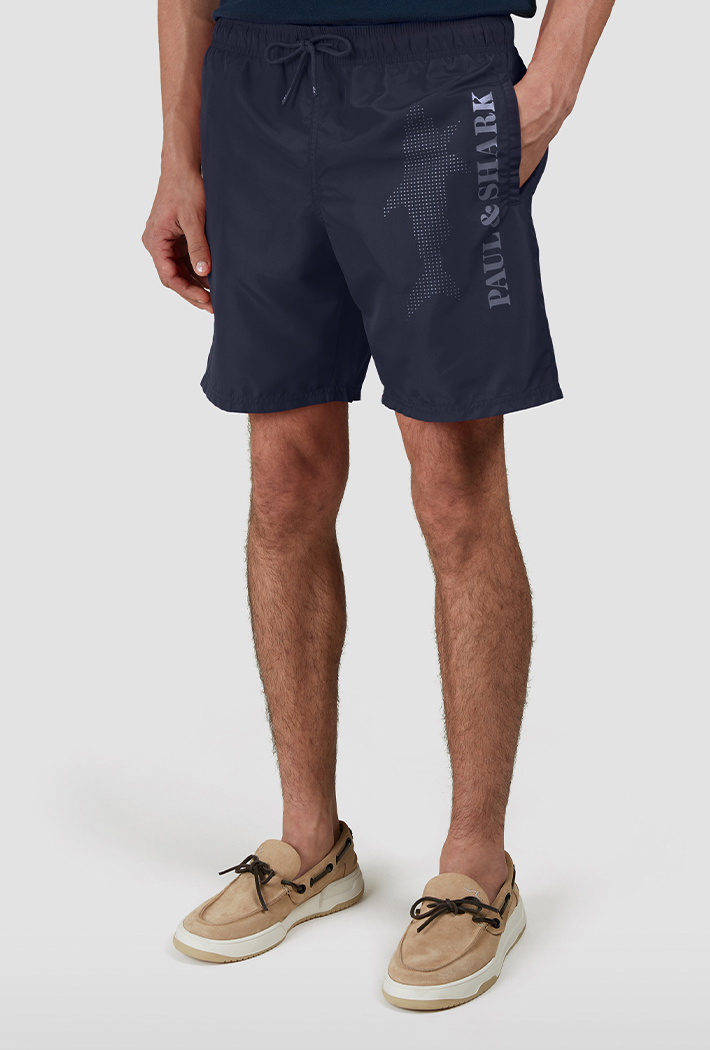 Paul & Shark Portofino Swim Shorts with Reflective Logo
